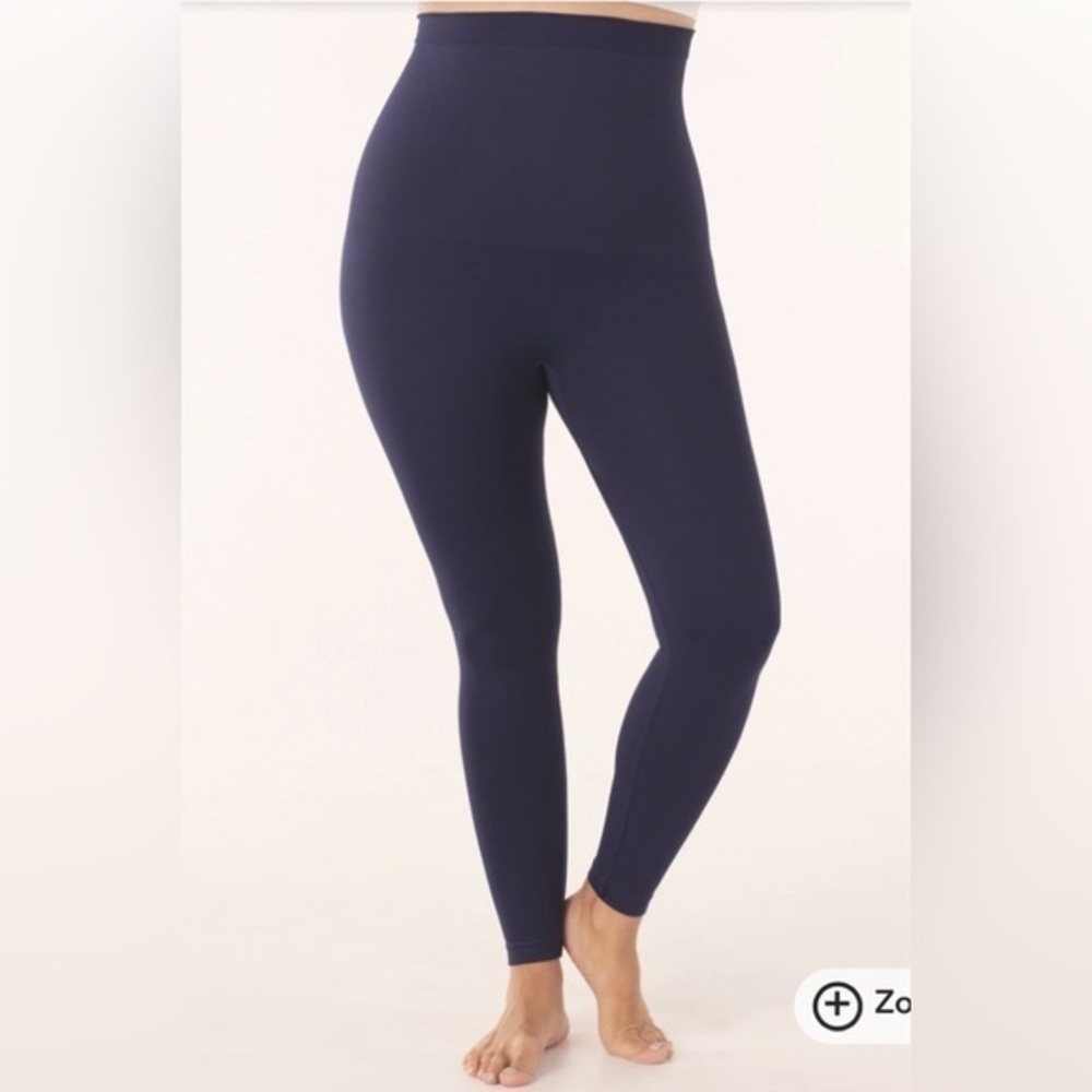 NWT Shapermint high waisted shaping compression tummy control leggings navy XL